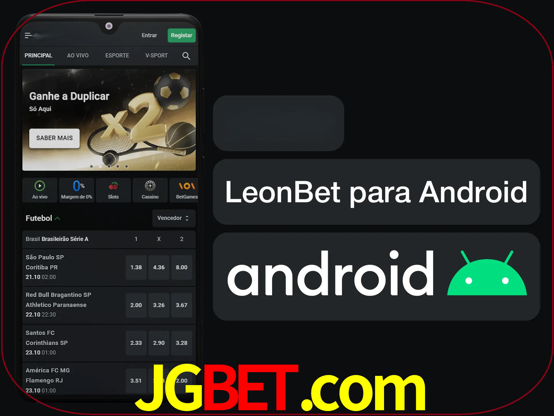 Adquira sua versão poket de LeonBet.